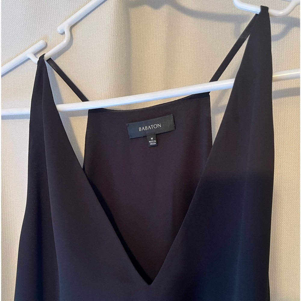 Babaton / Aritzia lined black tank top size medium